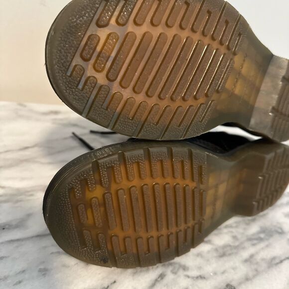 Dr Martens 1460 Black Patent Leather Lace-Up moto combat Boots size 9 women - Picture 11 of 15